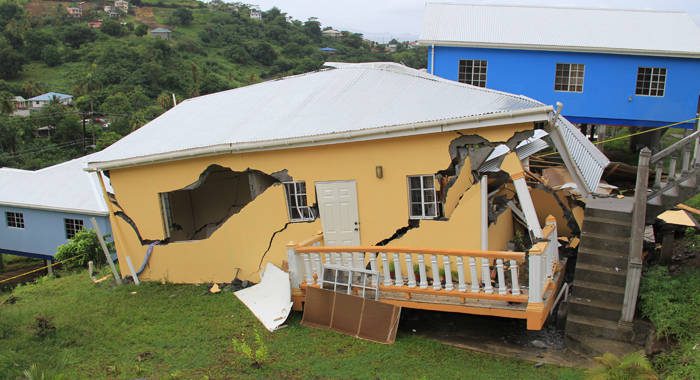 The house collapsed on Sept. 19. The owner had previously complained to the government the house was shaking. (IWN photo)
