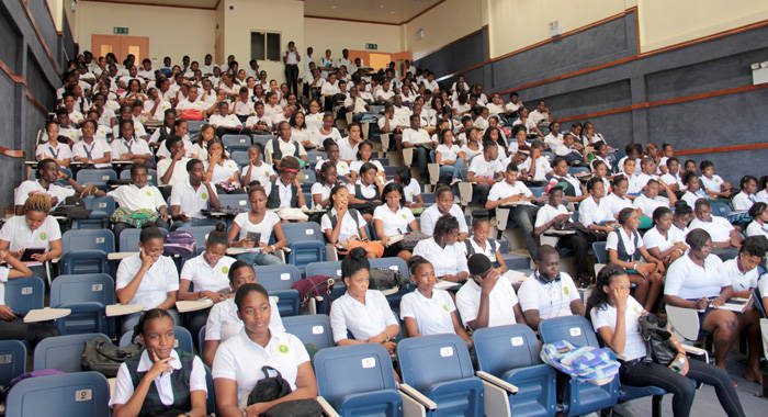 St. Vincent and the Grenadines Community College students. (IWN file photo)