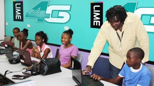 IT consultant Ovid Burke and participants in the LIME Internet Summer School.