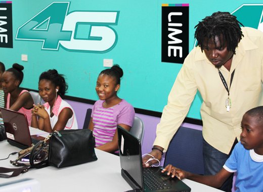IT consultant Ovid Burke and participants in the LIME Internet Summer School.