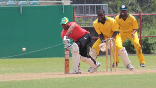 Captain Lindon James  scored 78 for Radcliffe. (IWN photo)