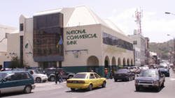 The NCB paid National Properties EC$99,000 a month for renting this building, Eustace said. (IWN photo) 
