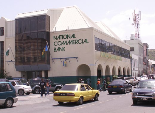 The NCB paid National Properties EC$99,000 a month for renting this building, Eustace said. (IWN photo) 