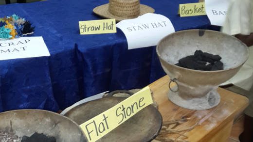 Some of the items on display at Brighton Methodist School.