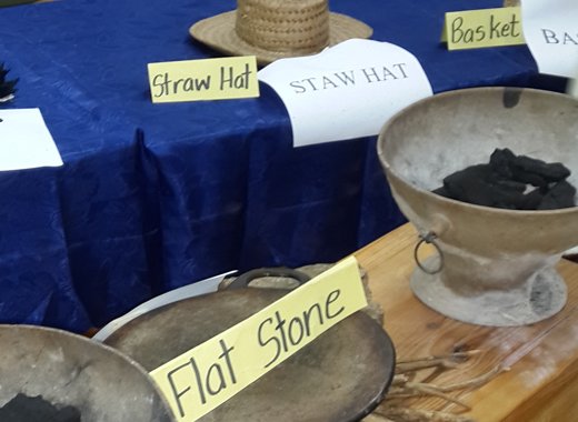 Some of the items on display at Brighton Methodist School.