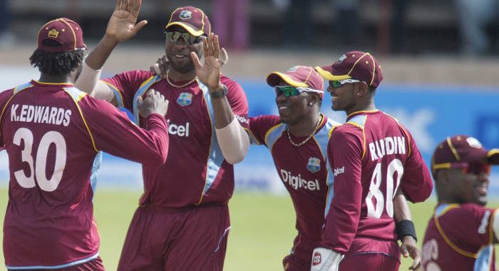 The West Indies on their India tour. (Photo: AFP)
