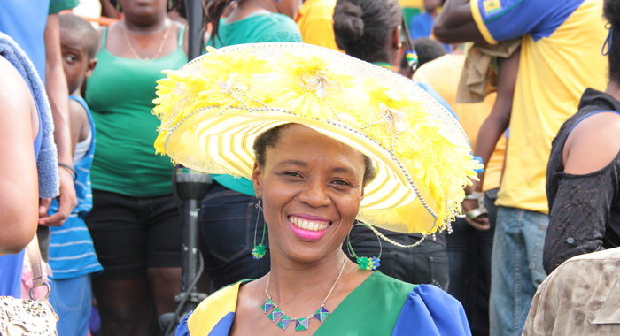 National colours were the order of the day at the independence parade. 