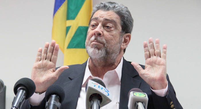 Prime Minister Ralph Gonsalves says "absolutely not" did he contribute to the politicisation of the airport. (IWN file photo)
