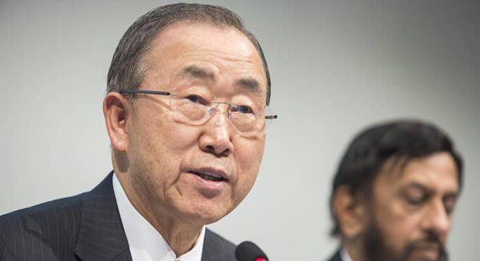 Secretary General of the United Nations, Ban Ki-moon speaks at COP 20 in Lima. (Internet photo)