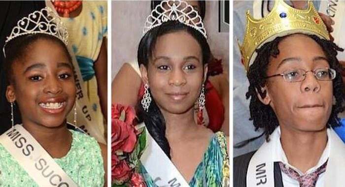 From left: Jana? Brisette, Miss Jamaica; Chant? Benn, Miss SVG; Keoma Mohammed, Mr. Trinidad and Tobago.