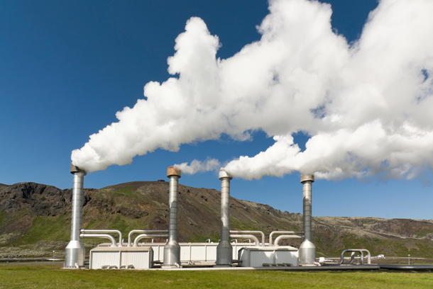 A geothermal plant in operation. (Internet photo)