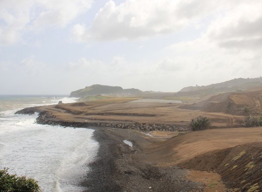 Argyle International Airport, seen from the northern end of the runway, on Jan. 1, 2015. (IWN photo)
