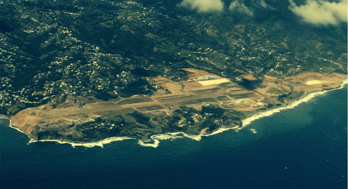 Figure 3: Aerial view of Argyle International Airport site at Dec. 28, 2014