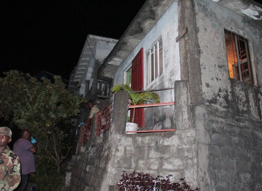 The shooting took place in this building in Upper New Montrose. (IWN Photo)
