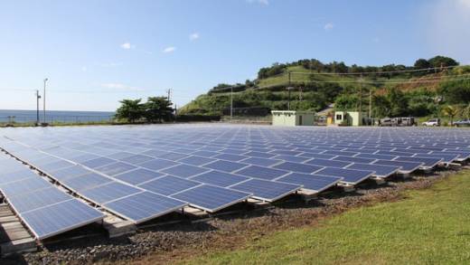 St. Vincent and the Grenadines has installed 750 kilowatt hours of photovoltaic panels, which it says reduced its carbon emissions by 800 tonnes annually. Credit: Kenton X. Chance/IPS 