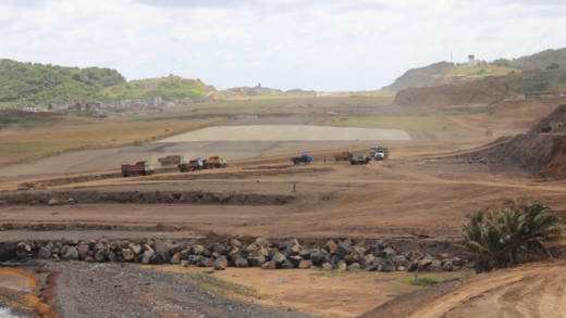 The runway of Argyle International Airport, seen last Saturday, Feb. 14, 2015. (IWN photo)