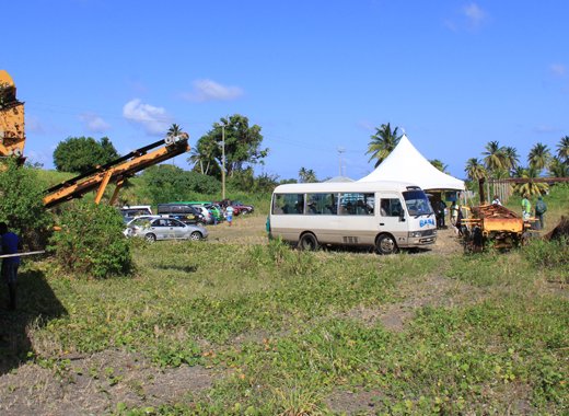 Environmentalist Dr. Reynold Murray has noted vegetation overgrowth at the site in Rabacca.  (IWN photo) 