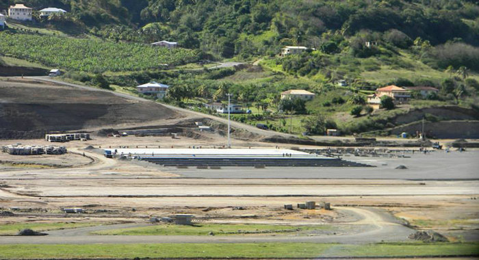 Pavement Has Begun On The General Aviation Apron At The Argyle Airport. (Photo: Friends Of Aia/Facebook)