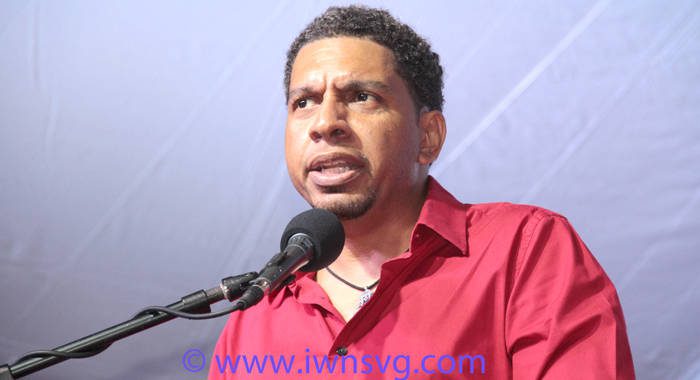Sen. Camillo Gonsalves will carry the ULP's flag in East St. George. (IWN photo)