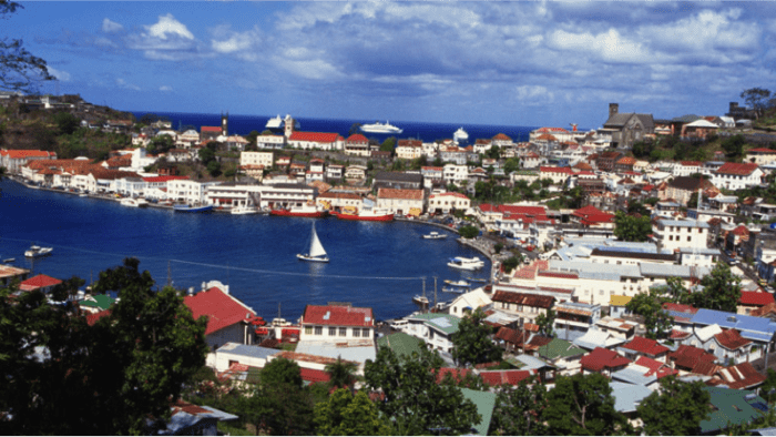 The picturesque Careenage, St. George's, Grenada