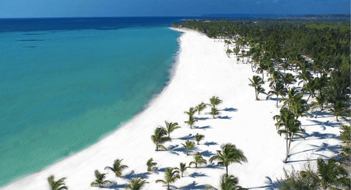 A typical Dominican Republic beach.