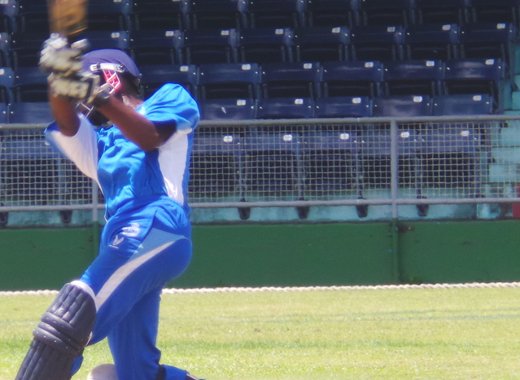 Kenneth Dember laces one through the offside. (Photo: E. Glenford Prescott)