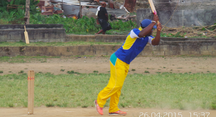 Donwell Hectors flicks through midwicket during his half century.