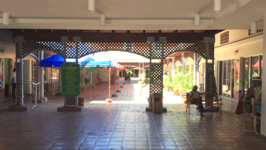 The habitually empty Kingstown cruise ship terminal.