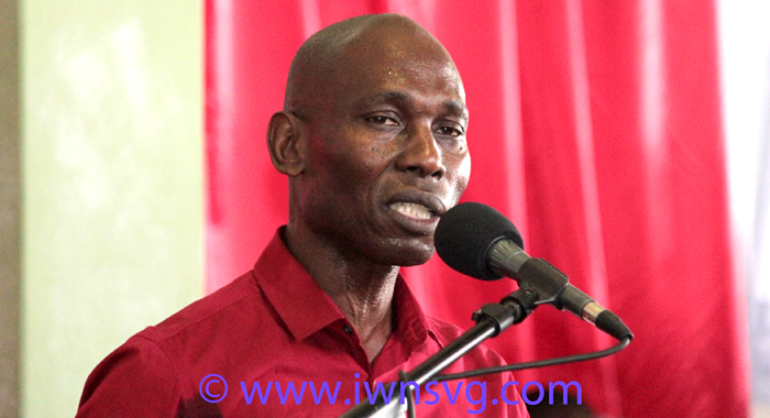 Sen. Jomo Thomas, the ULP candidate for South Leeward,. (IWN photo)