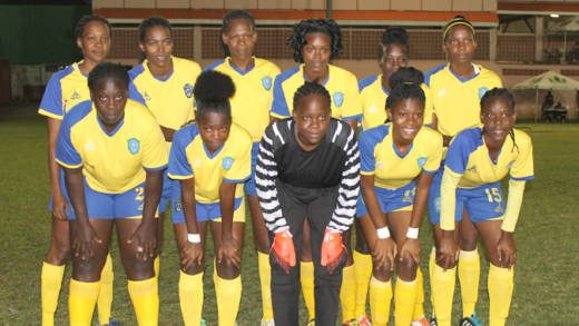 The SVG Women's Football Team.