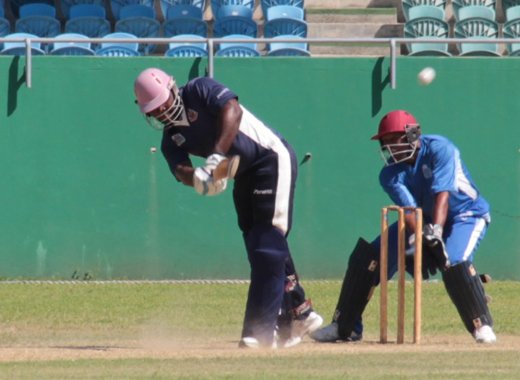 Action in the SVG-Grenada Police game. (IWN photo)