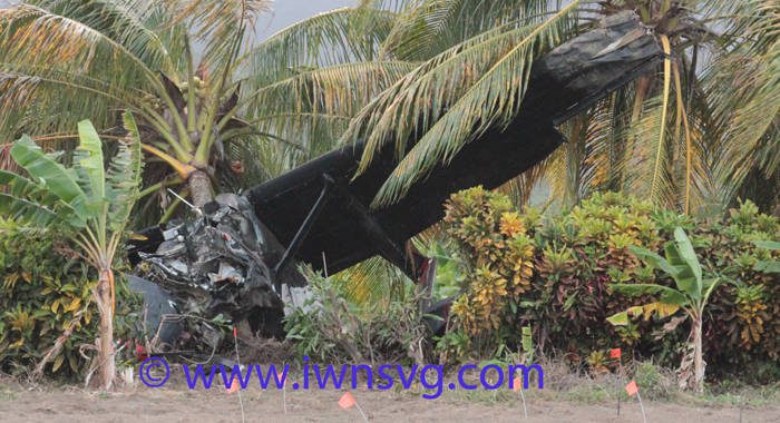 The two occupants survived the crash of the Cessna C-337 Skymaster. (IWN photo)