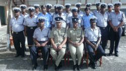 The officers at their graduation exercise. 