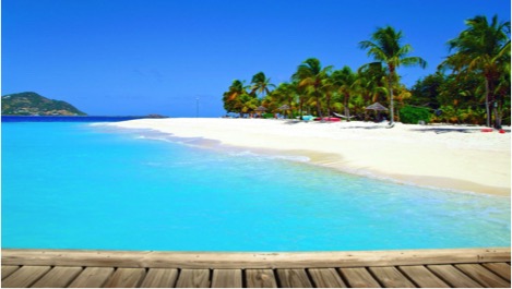 Exquisite Palm Island, the Grenadines.