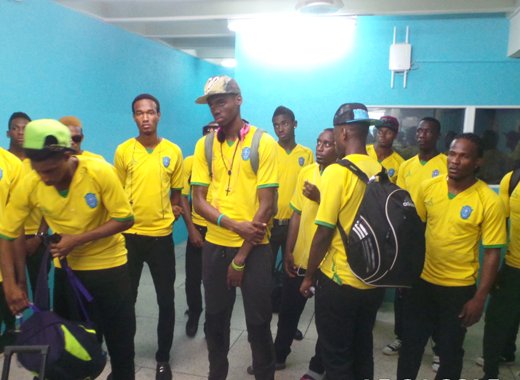Vincy Heaton their return to St. Vincent on Monday. (Photo: E. Glenford Prescott)