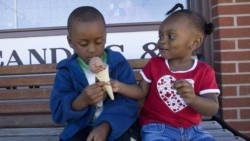 Children sharing