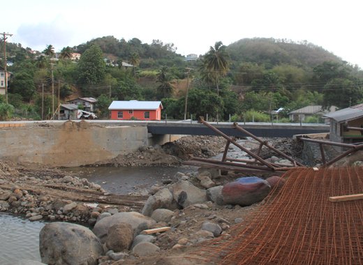 The Hope-Penniston Bridge is the longest in St. Vincent and the Grenadines. (IWN photo)