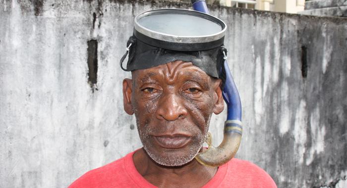 Matthias "Chubby" Myers saw Delpesche's body on the seafloor while spearfishing. (Photo: Zavique Morris/IWN)