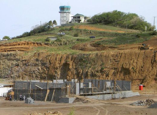 Work is still underway on the cargo terminal at Argyle Int'l.  (Photo: Friends of Argyle Int'l/Facebook)