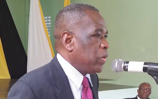 Prof. Wellington Ramos speaks at the NDP press conference in Kingstown on Wednesday. (Photo: Brereton Horne/Facebook)