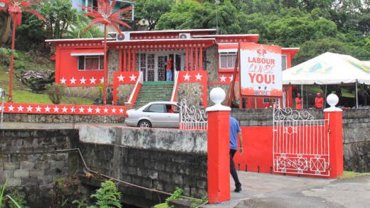 The Unity Labour Party's headquarters on Murray's Road, Kingstown. (IWN photo)