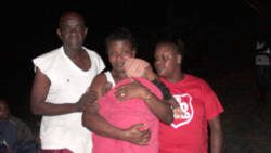 Anthony and Vonnie Anderson and their baby, and Vonnie's daughter, Ai Yonté Jack, are homeless after the fire Wednesday night. (IWN photo)