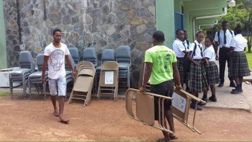 Chairs were delivered to the school on Tuesday, two days after I-Witness News broke a story about the situation.