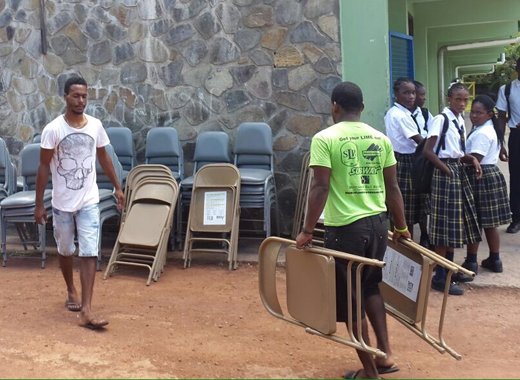 Chairs were delivered to the school on Tuesday, two days after I-Witness News broke a story about the situation.