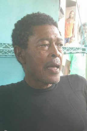 Owia fisherman Calvin Nanton after the ordeal.