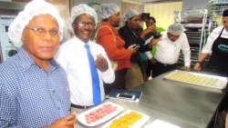 Caribbean and Pacific participants visit a food-processing business in Barbados. (Photo: Kenroy Ambris/CTA)