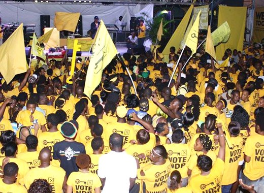 Eustace has been credited for reviving the NDP into a credible political force in St. Vincent and the Grenadines (Photo: NDP/Facebook)