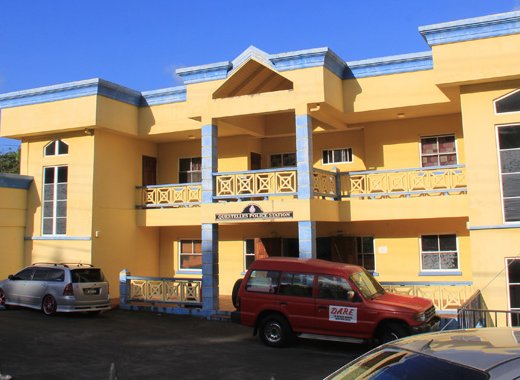 The Questelles Police Station. (IWN photo)