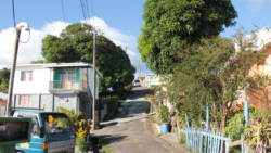 The area in Sion Hill where the broken street light is located. (IWN photo)