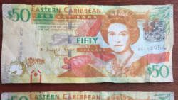 An counterfeit EC$50 note. (Photo: Facebook)